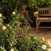 Botanical Garden Vintage Lady Outdoor Spaces Decor for Trellis Stake, Rustic Metal Silhouette Plant