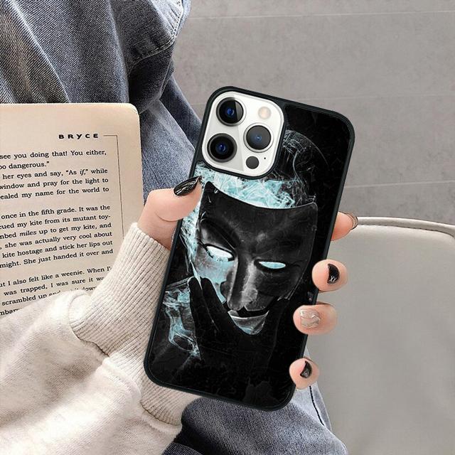 Hacker Anonymous Phone Case Cover for Apple 13 14 11 12 Pro Max Plus coque fundas Shell