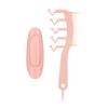Hair Slit Comb Z Shape Ergonomic Handle Lightweight Portable Artifact Detangling Comb Hair Tool Set