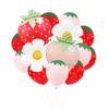 Fruit Theme Balloon Set Matte Strawberry Daisies Aluminum Film Balloon Party Arrangement Strawberry Printed Balloon