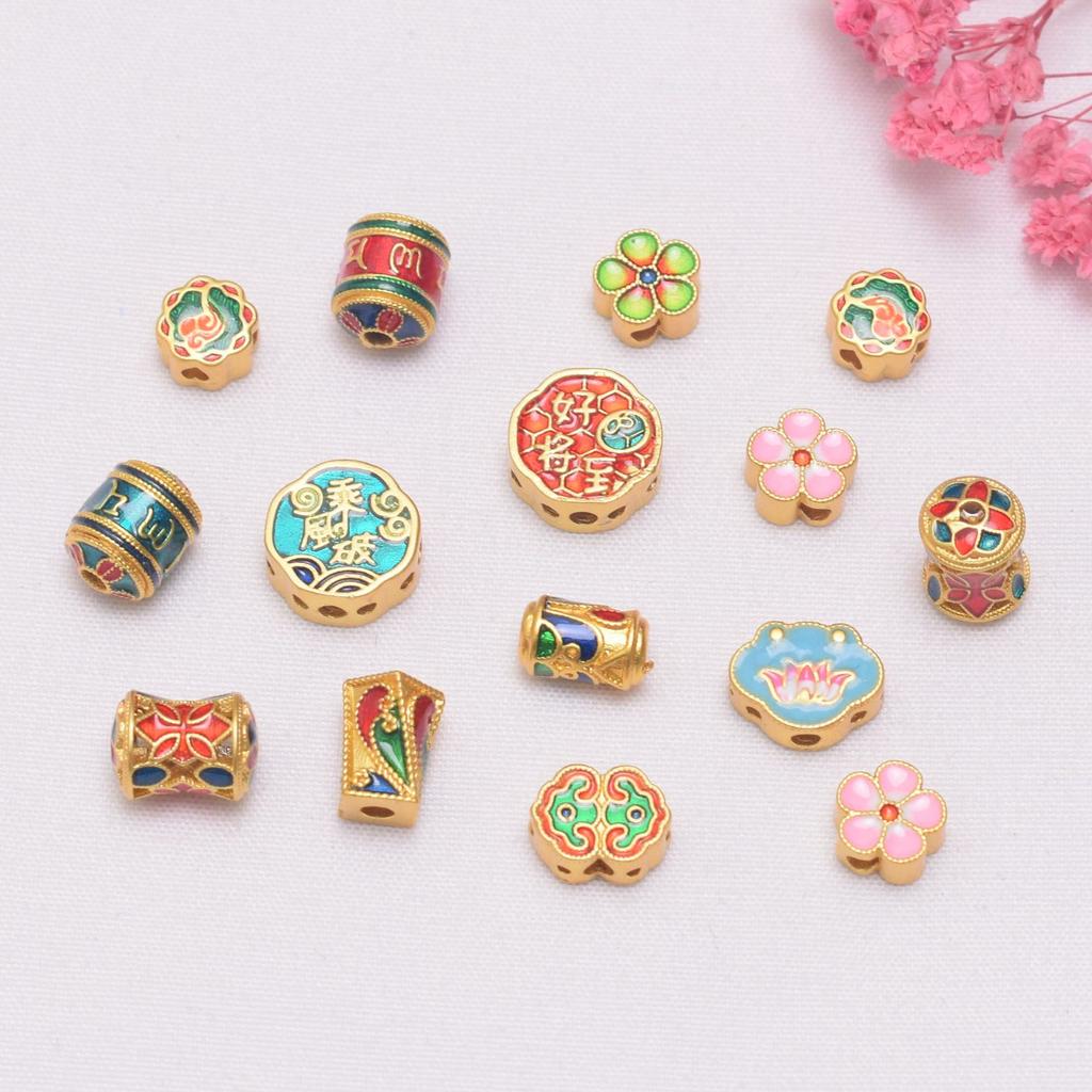 10 шт. Бусины цвета стойкого античного золота, бусины с мантрой из шести слогов, россыпные бусины, бусины в форме песочных часов, бусины для бисероплетения, бусины для изготовления браслетов своими руками, ювелирные бусины