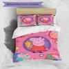 3pcs Pink Pig (2) Design Cover Set - HD Printed Bedding with 1 Cover and 2 Pillowcases - Perfect for Home and Dorm Decor