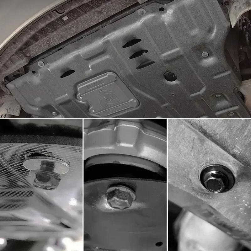 Болты кузова и зажимы с U-образными гайками M6 Крышка двигателя Поддон Брызговик Бампер Фиксатор подкрылка крыла Крепеж Винты-заклепки