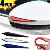 4pcs Car Antis-scratch Protective Sticker Body Bumper Anti-collision Protection  Door Rearview Mirror Edge Guard Rubber Strip