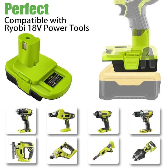 Converter Battery Adapter for Dewalt 20v Max for Milwaukee 18V Llithium Battery Convert to for Ryobi Power Tools Drill DM18RL