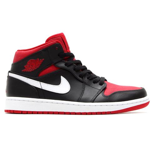 Jordan 1 Mid Черный Gym Красный Белый 554724-020