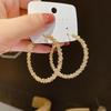 1 шт. Новые винтажные круглые серьги-кольца из сплава металла, женские модные золотые и серебряные ювелирные серьги, подарки на вечеринку