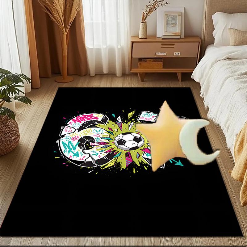 Unicorn Celebration Number 67 Rug Game Carpet, Floor Mat for Bedroom Living Room Entryway Rug, Home Decor Idea Gift for Christmas birthday