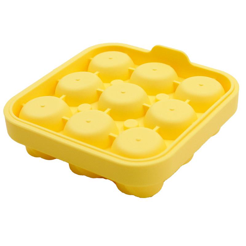 Rose Whiskey Ice Mold: 9-Piece Silicone Ice Tray Set with Integrated Funnel for Perfect Ice Balls