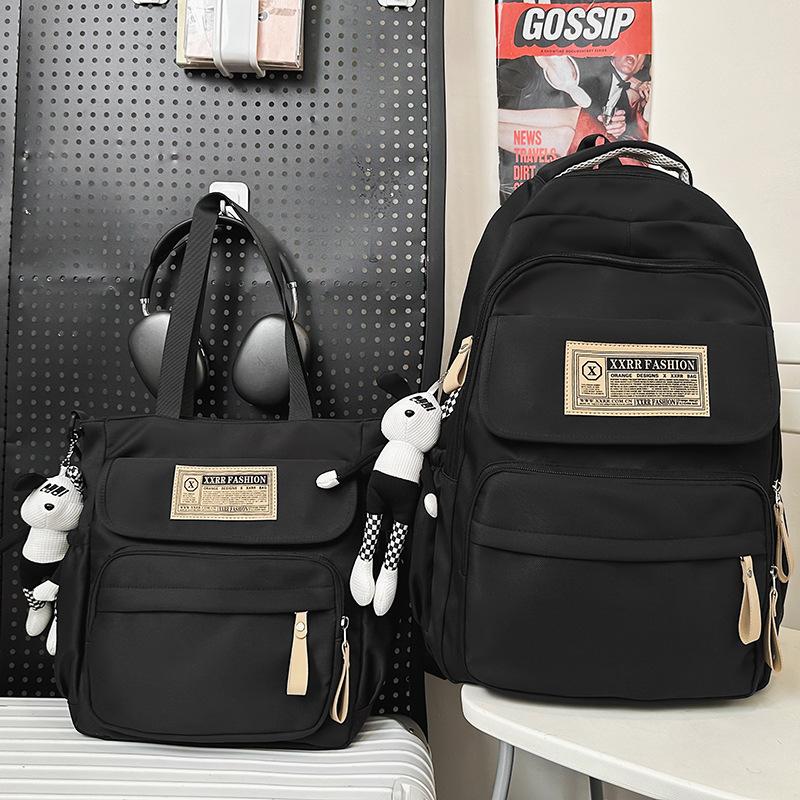 Школьные рюкзаки Студенты колледжа Девушки Старшеклассники Рюкзак большой вместимости Бордовый Рюкзаки для учеников средней школы