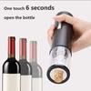 Электрическая открывалка для бутылок вина, автоматический съемник штопоров, моторизованный съемник для вина с питанием от аккумулятора и запираемым ножом для резки фольги