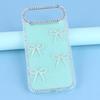 For iPhone Air Case Rhinestone Edge Butterfly Bow Decor TPU+PC IMD Phone Cover