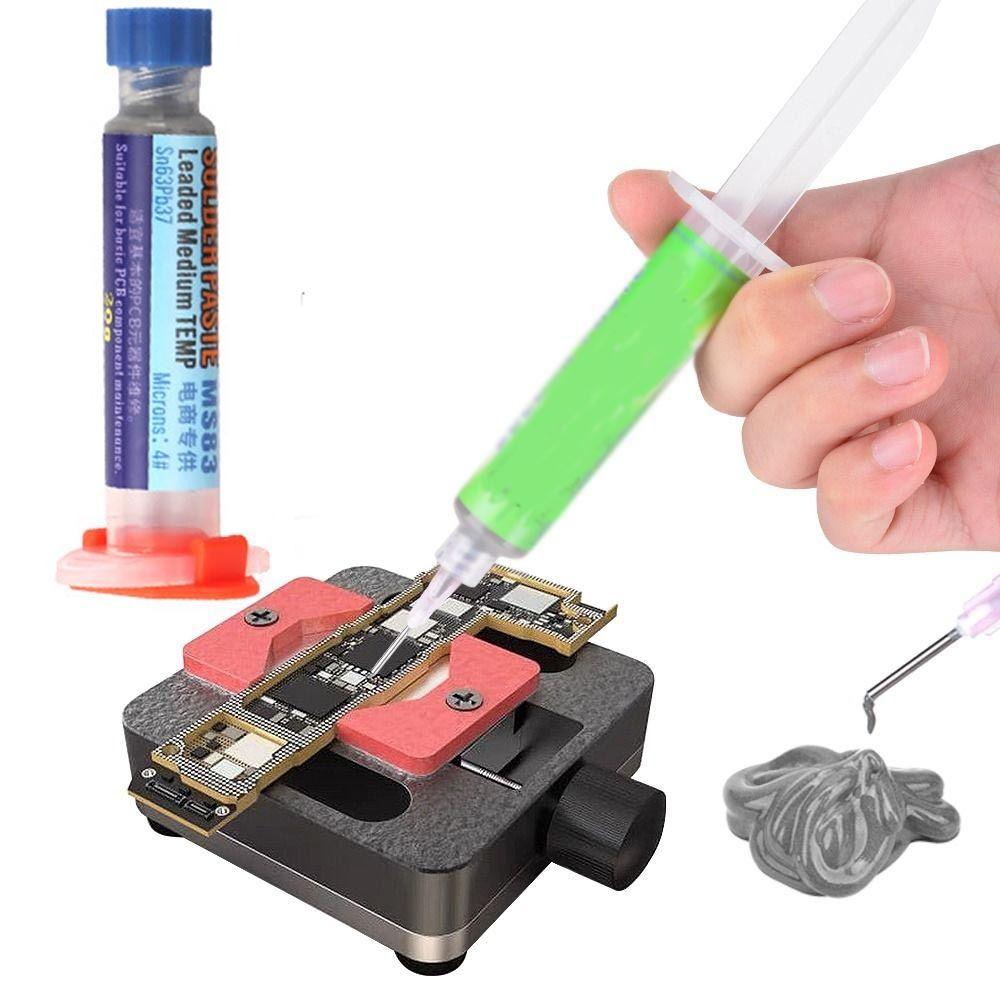 Среднетемпературная паяльная паста стержневого типа, паяльный флюс для ремонта компонентов печатных плат