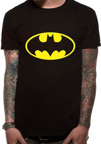 Officially Licensed BATMAN LOGO T-Shirt S-XXL