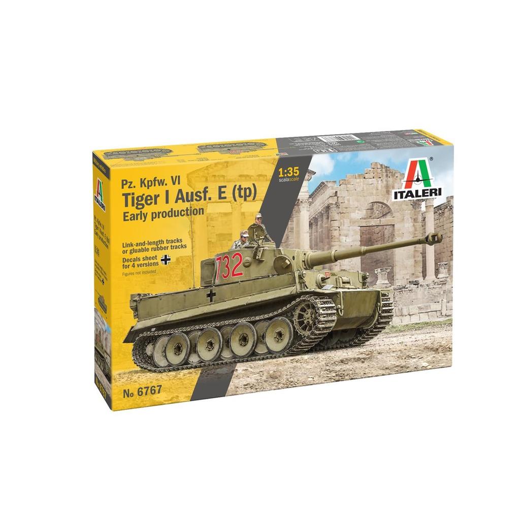 Italeri 1/35 Немецкий танк Pz.Kpfw.VI Тигр I E/H1 времен Второй мировой войны Пластиковая модель IT6767