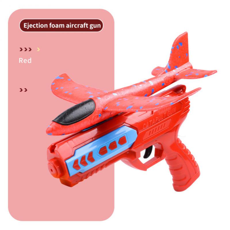 Детский пенопластовый самолет, игрушка, уличная катапульта, пистолет, дальность действия 15 м, стрельба из самолета, карусель, спортивные игрушки, подарок на день рождения для мальчика