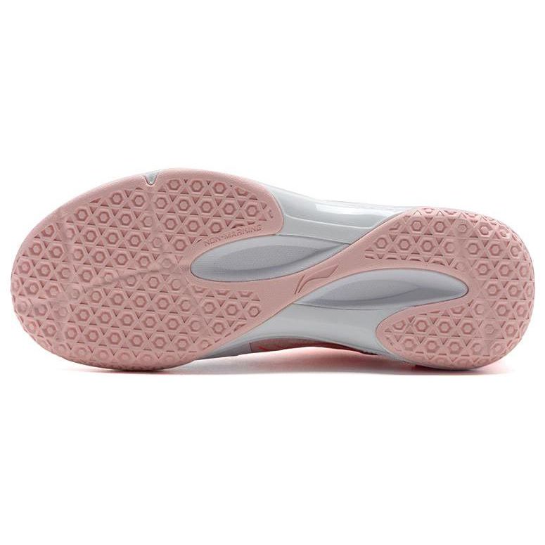 Кроссовки для бадминтона Li Ning Qixi Low-Top Унисекс Белые Красные AYZT009-2