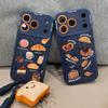 Чехол для телефона Denim Bread Apple 17 Pro Max New 15 Silicone 14 Shockproof 12 Soft 13 with Lanyard 16
