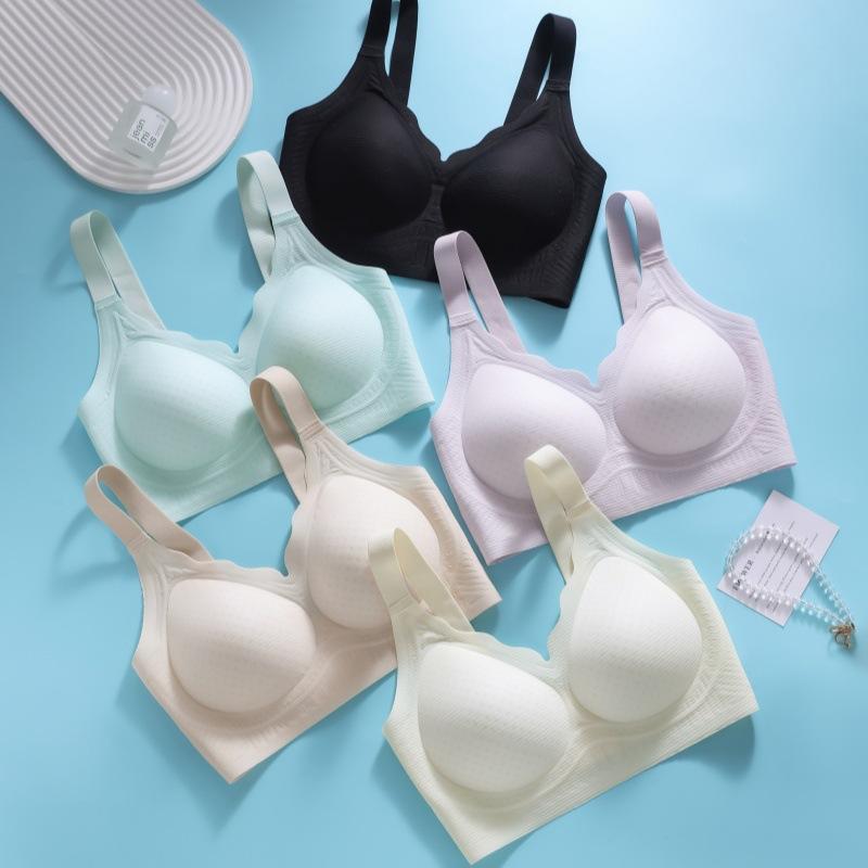 Тонкий дышащий бюстгальтер Женское удобное нижнее белье больших размеров Женский бюстгальтер с эффектом пуш-ап без косточек Дышащий бюстгальтер без косточек