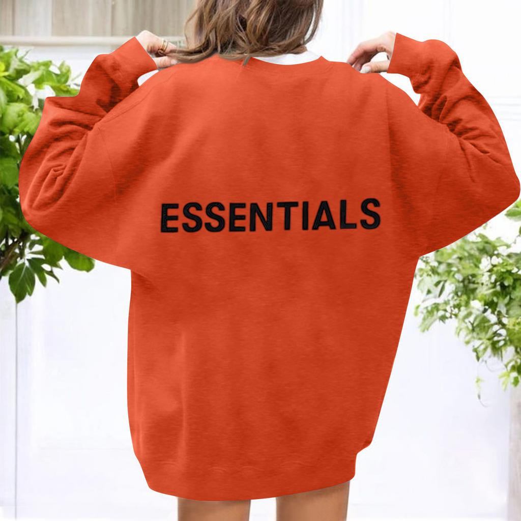 Унисекс Принт Круглый вырез Длинный рукав Свободный крой Длинный рукав Повседневный Длинный рукав Топ Толстовка