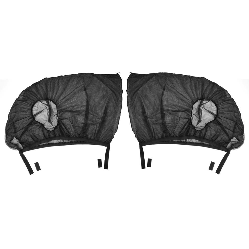 Универсальный солнцезащитный козырек для бокового окна автомобиля, передняя + задняя сетка, противомоскитный солнцезащитный козырек, двойной анти-УФ-автомобиль