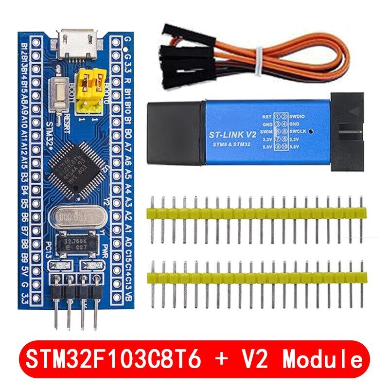 STM32F103C8T6 CH32F103C8T6 ARM STM32 Минимальная системная плата для разработки STM32F401 STM32F411 + ST-LINK V2 Загрузочный программатор
