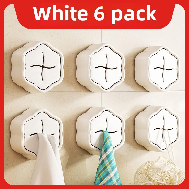 Самоклеящиеся настенные крючки, прочный держатель для кухонных полотенец, органайзер для ванной комнаты, не требующий сверления, стеллаж для хранения вещей для кухни и ванной комнаты