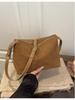2025 Autumn/Winter Korean Retro Suede Underarm & Crossbody Handbag