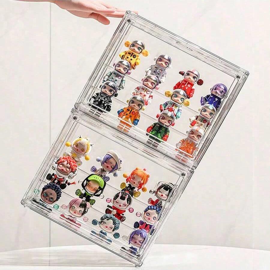1/120 шт.-Стойка для дисплея в виде слепой коробки, стойка для хранения кукол, прозрачная коробка для хранения, подходит для игрушек, серия для сборки и хранения
