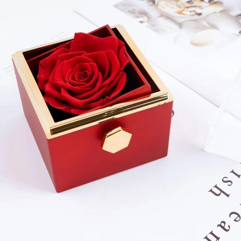 Ring Display Proposal Ring Boxes Eternal Rose Jewelry Display Rack Mother's Day