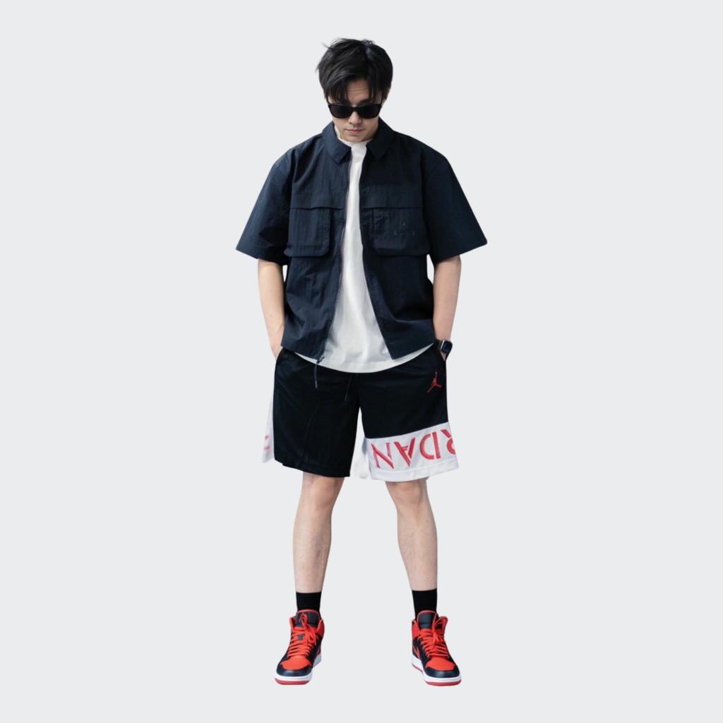 Air Jordan 1 Mid Alternate Bred Men Sneakers Black Fire-Red White DQ8426-060