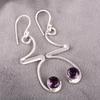 Amethyst Gemstone Jewelry, 925 Sterling Silver Earrings, Handmade Attractive Jewelry, For Thanksgiving Gift