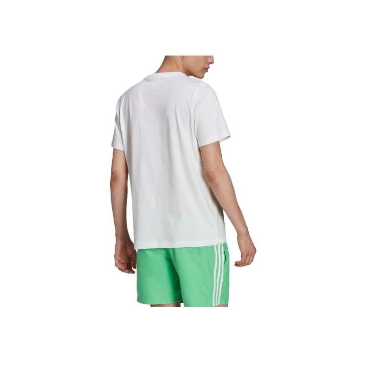 adidas Футболка с круглым вырезом и логотипом бренда, мужские топы, белые H06640
