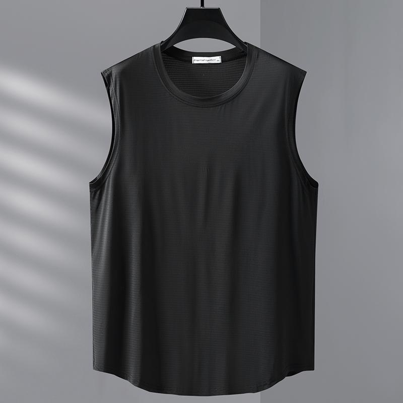 Большие размеры 4XL-10XL свободная футболка без рукавов для мужчин летние топы повседневная футболка летняя одежда