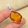 Honey Topaz Gemstone Solid 925 Sterling Silver Pretty Jewelry Handmade Pendant