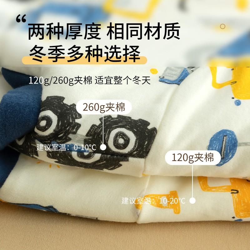 Cotton Baby Sleeping Bag Thickened Winter Toddler Anti-kick Blanket Kindergarten