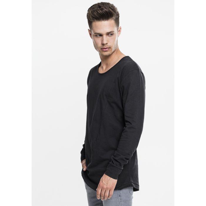 T-shirt - Urban Classic - Long Shaped - Noir - 100% Coton - Manches Longues