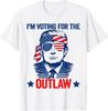 Funny Voting 2024 I'm Voting for the Outlaw Pro Trump Unisex T-Shirt