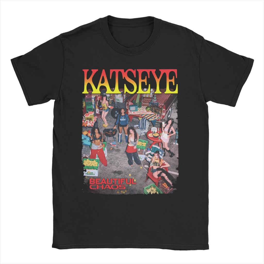 Женская футболка Megan Katseye Gnarly Мягкая Сильная Альбом Чистые Одежда Короткий рукав Круглый воротник Футболка Футболки