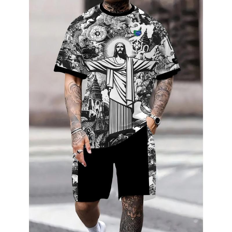 2025 Summer New Brazilian Special Edition Jesus Adult Football Jacket Summer Football Training Top for Men and Women Set Sports