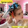 Бигуди для сна Douyin: Резиновые и шерстяные инструменты для укладки волос для крупных локонов, длинных кудрей и микрокудрей.
