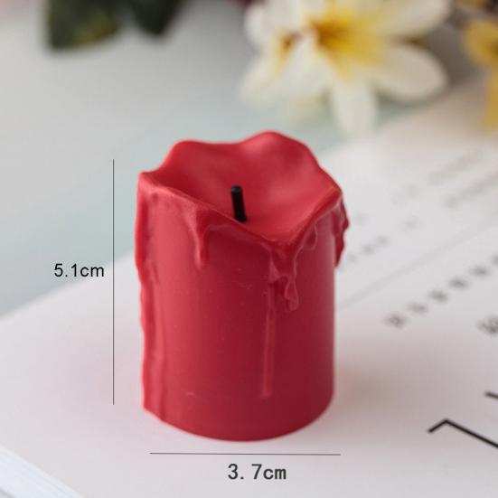 Набор из 5 или 10 светодиодных беспламенных свечей с реалистичным дизайном стекающего воска