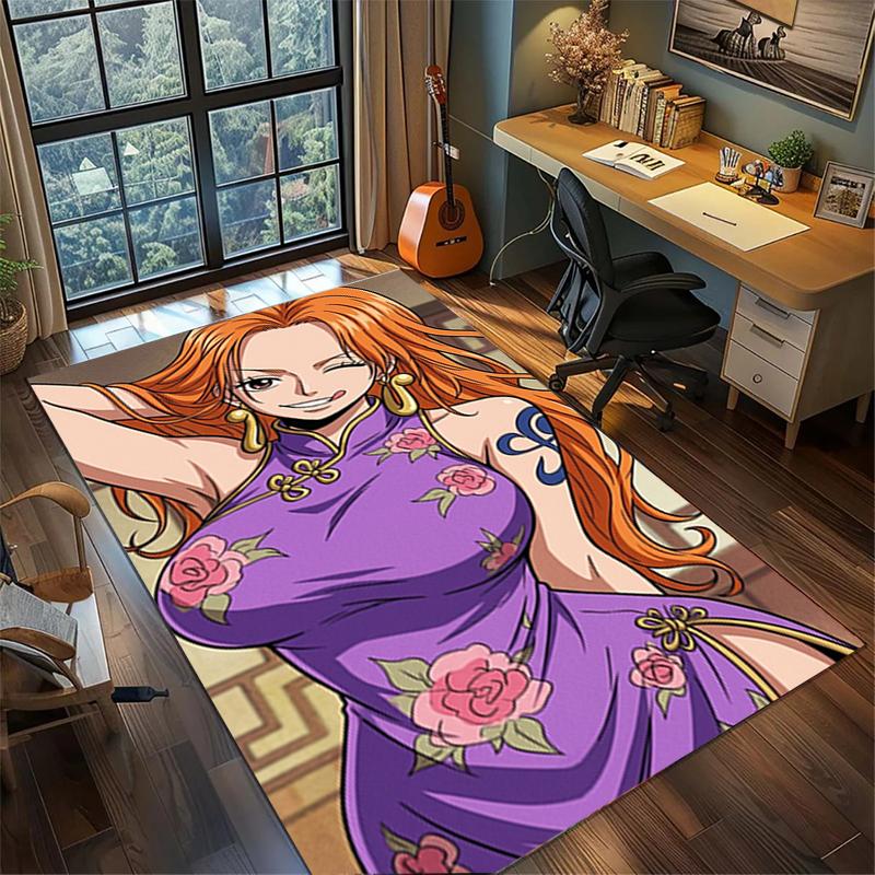"ONE PIECE" Gamer Room Carpet Non Slip Washable Large Area Rug Bedroom Floor Mat Decor kwq27