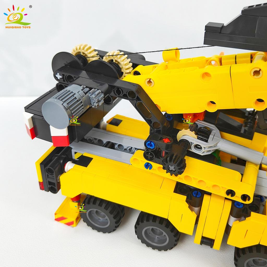 MOC Инженерный Грузовик Строительные Блоки Технический Экскаватор Кран Машина Автомобиль Кирпичики Городские Строительные Игрушки Для Детей