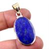 Подвеска из натурального лазурита из стерлингового серебра 925 пробы 1,75 дюйма w7E91