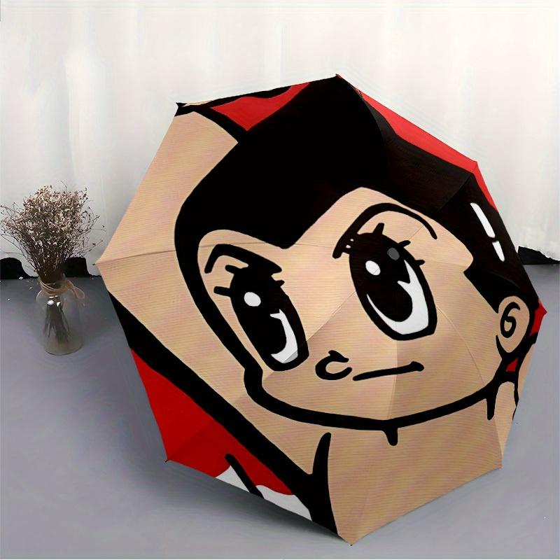 1 шт. Автоматический складной портативный зонт Astro Boy с 8 ребрами для женщин/мужчин, всесезонный a0901014
