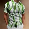 Summer Men's T-shirt Abstract Geometric Printing O-Neck Street Clothing 3D Printing Outdoor Short Sleeve Top Men's Clothing
