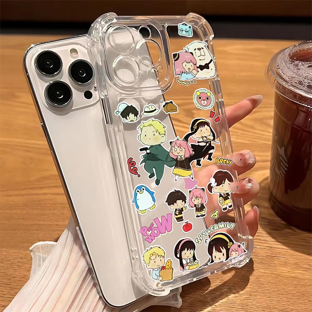 Japanese Anime K-ON! Phone Case For iPhone 16e 16 15 14 13 12 11 Mini Pro Max X XR XSMax 7 8 Plus Anti Fall Transparent Cover
