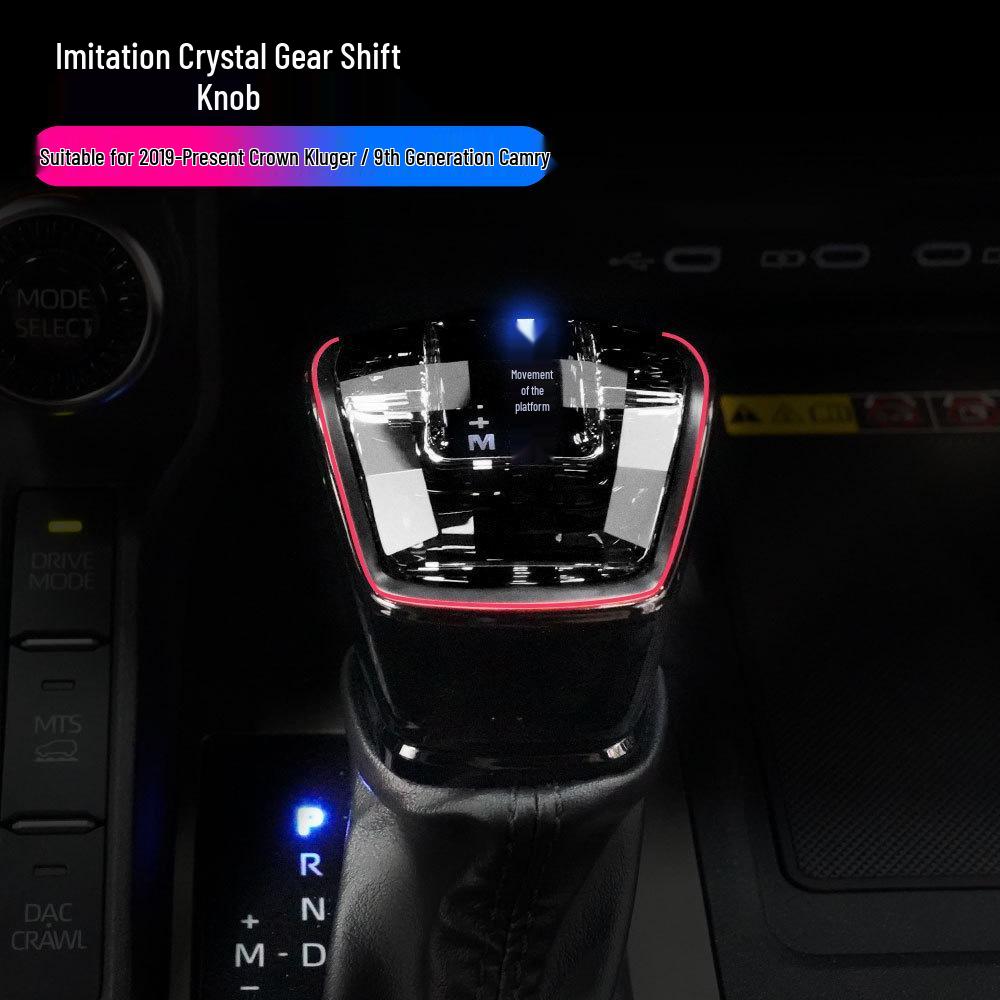 Хрустальная ручка переключения передач с подсветкой салона для Toyota Camry и Crown Lu Fang нового поколения 2019 модельного года
