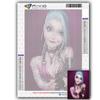 5D Full Drill Square Diamond Painting Game Character Jinx Art Rhinestone Mosaic Decor for Home
